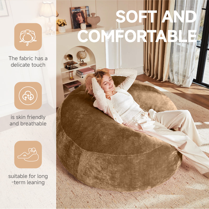 Bean Bag Chair 6FT Sofa Reading Chair for Adults