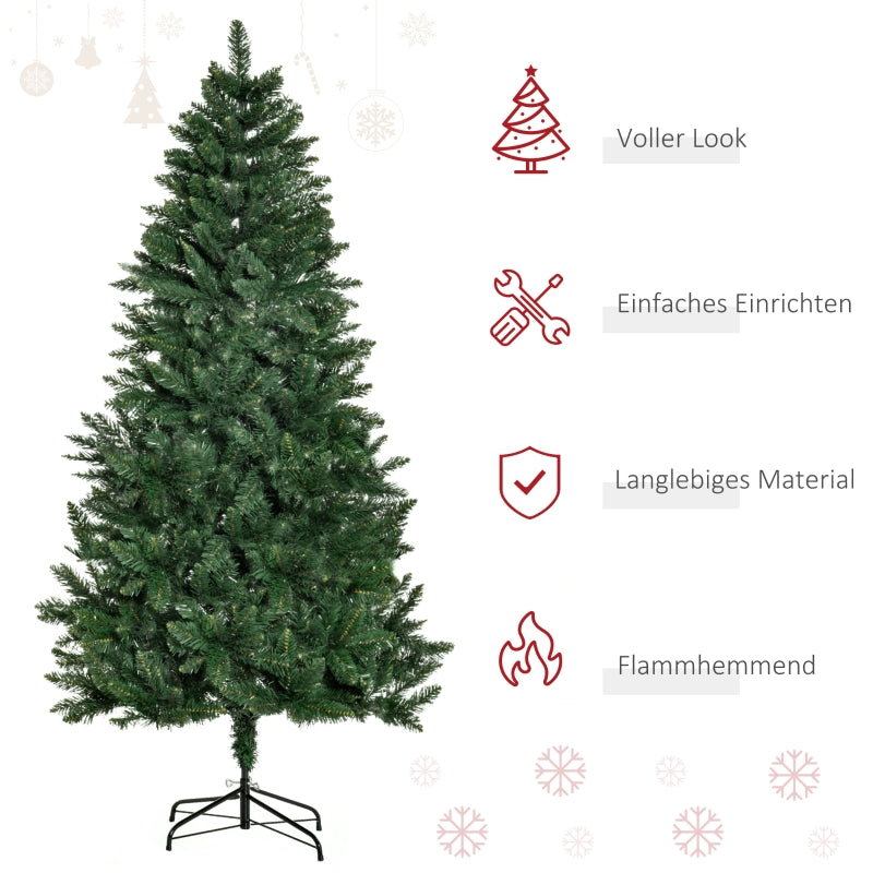 Artificial Christmas Tree, Pine Tree, 180 cm, Metal Stand