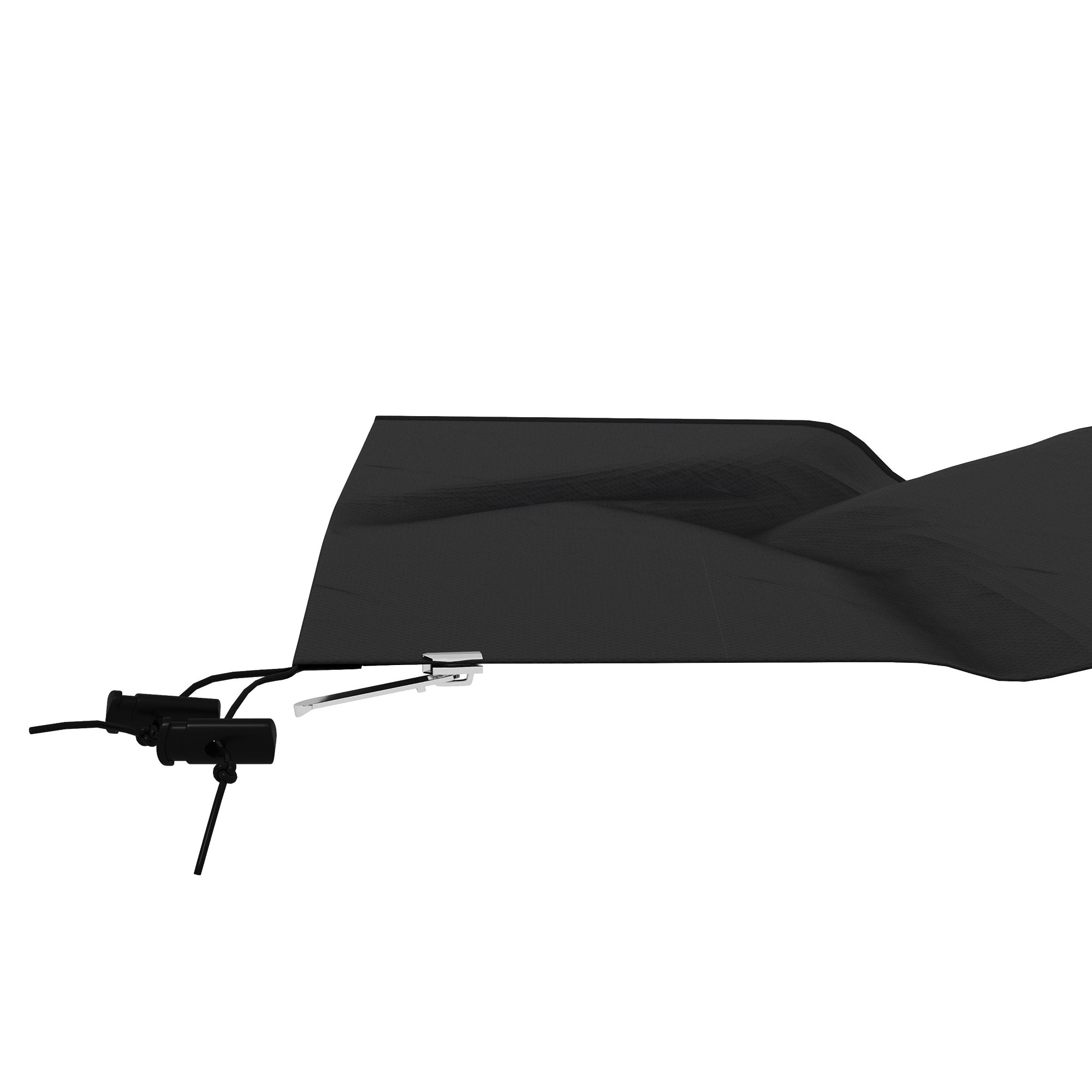 Parasol Cover, Cantilever Umbrella 2-3.5m Protector with Zipper, 420D Oxford Black