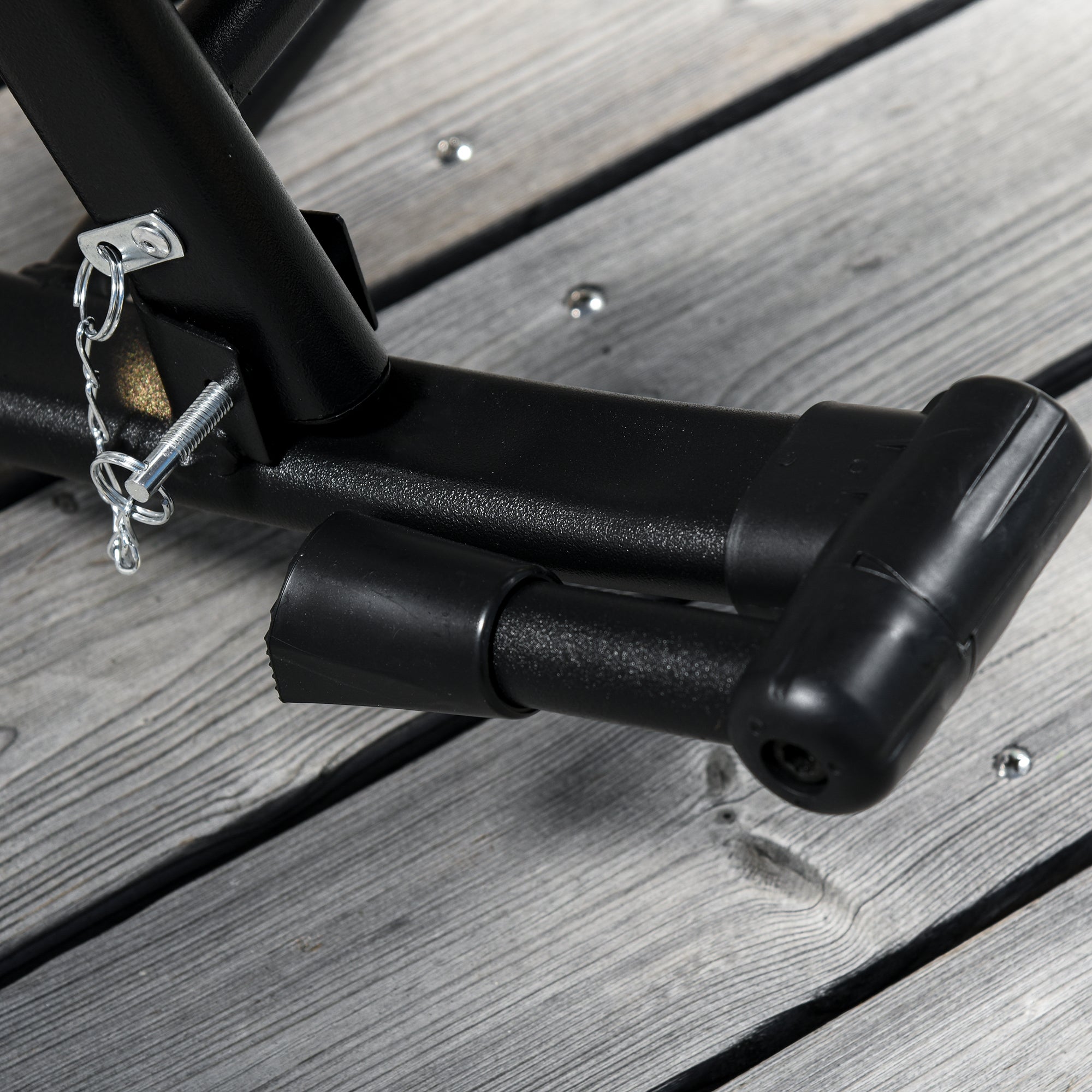 Garden Rocking Chair Folding Adjustable Zero-Gravity Sun Lounger - Grey