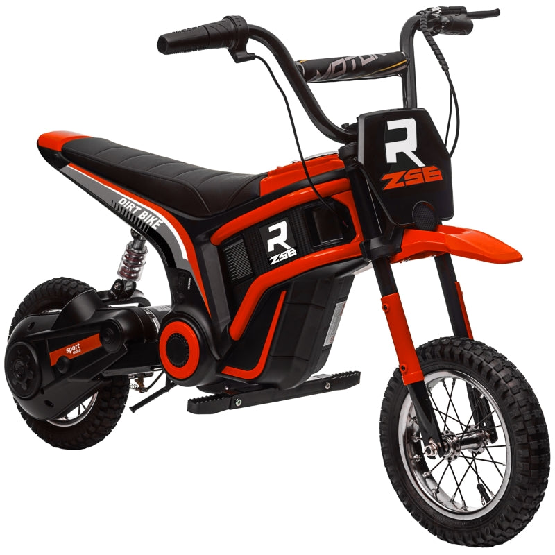 Electric Motorcycle for Kids, 24V with Horn, Light, 8-16 km/h, Red