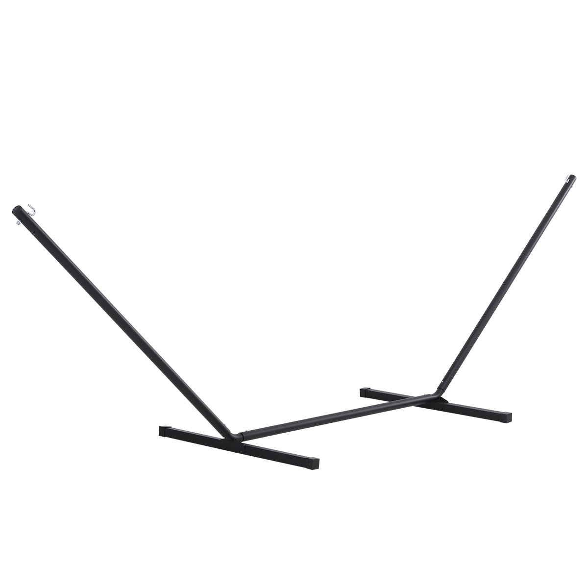 Hammock Stand, Metal with Hooks, 360 x 115 cm, 120 kg Capacity