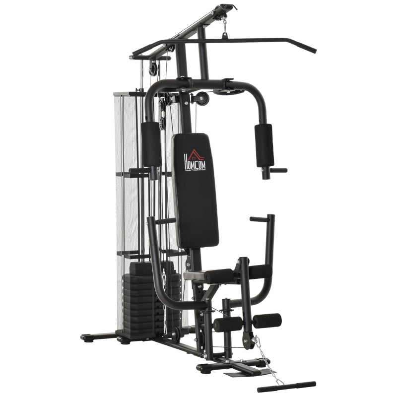 Multifunction Home Gym System Weight Training Workout Station, Metal