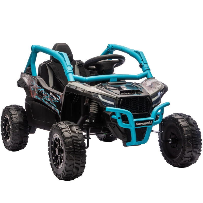 Electric Off-Road Vehicle for Children with Remote Control and LED Lights, Blue