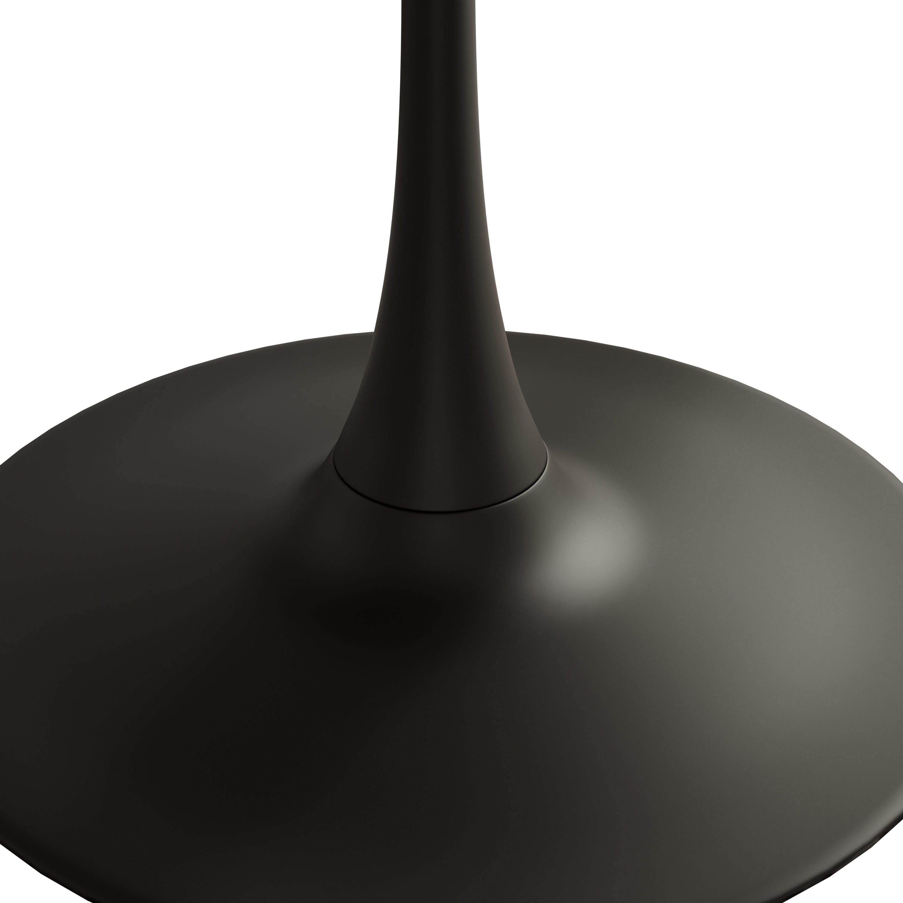 Dining Table Set, 4-Person 120CM Tulip with 4 Chairs, Black