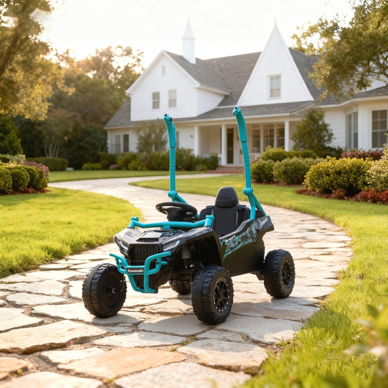 Electric Off-Road Vehicle for Children with Remote Control and LED Lights, Blue