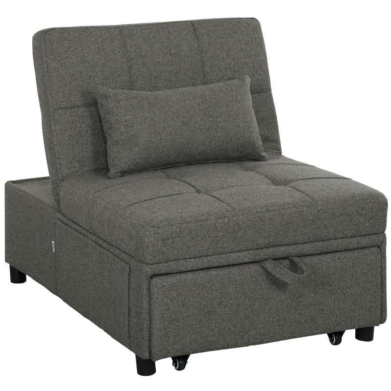 Four-In-One Sleeper Chair - Dark Grey