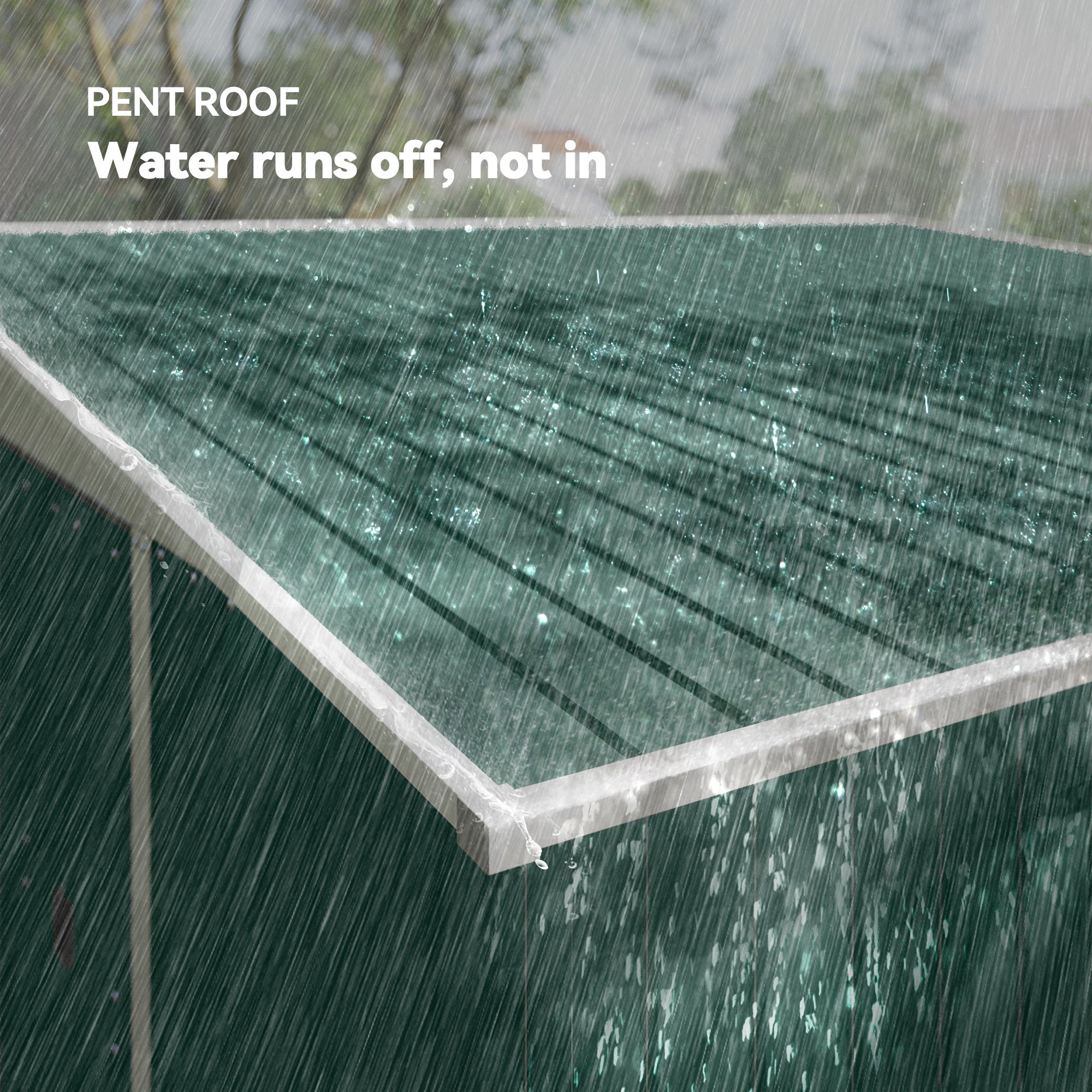 Garden Metal Storage Shed Double Sliding Doors 2 Air Vents 11.3x9.2ft Green