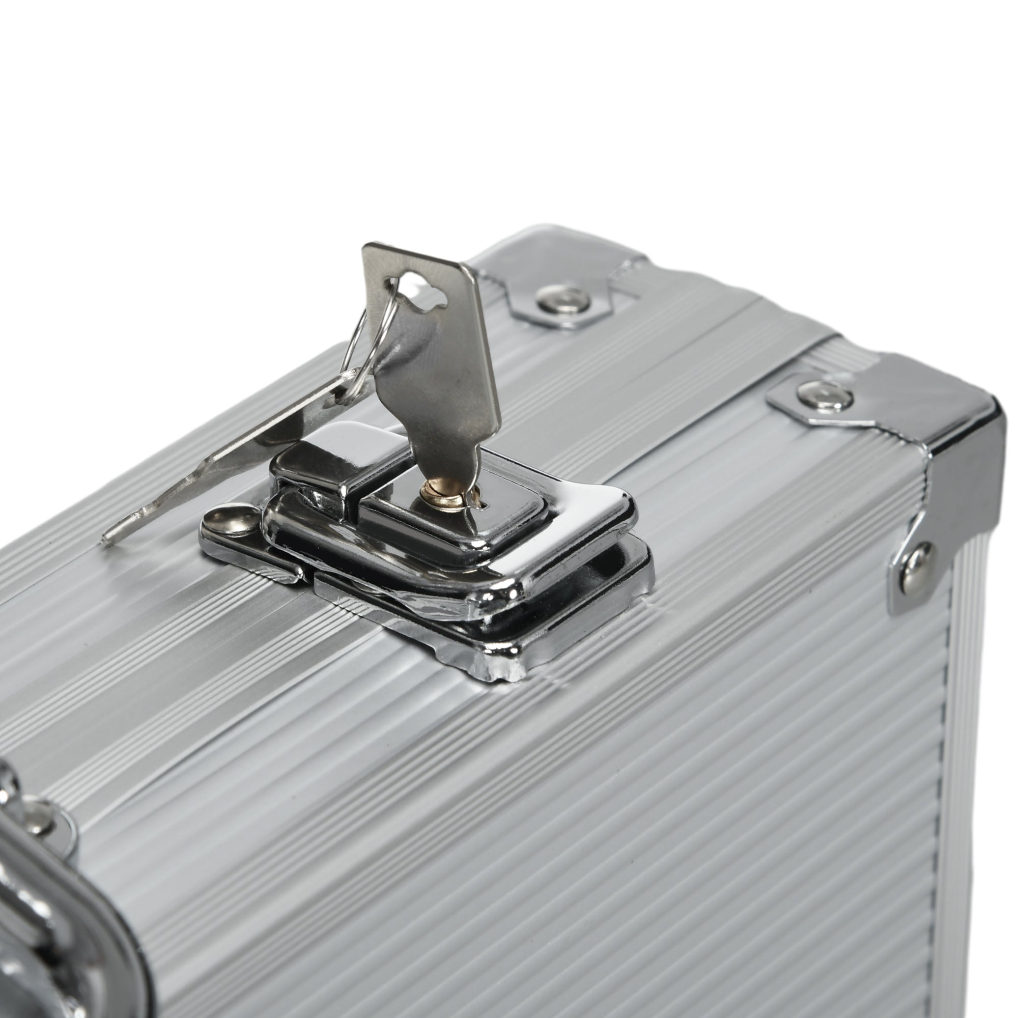 Poker Case Set 300 Chips 11.5g with Lock, Silver