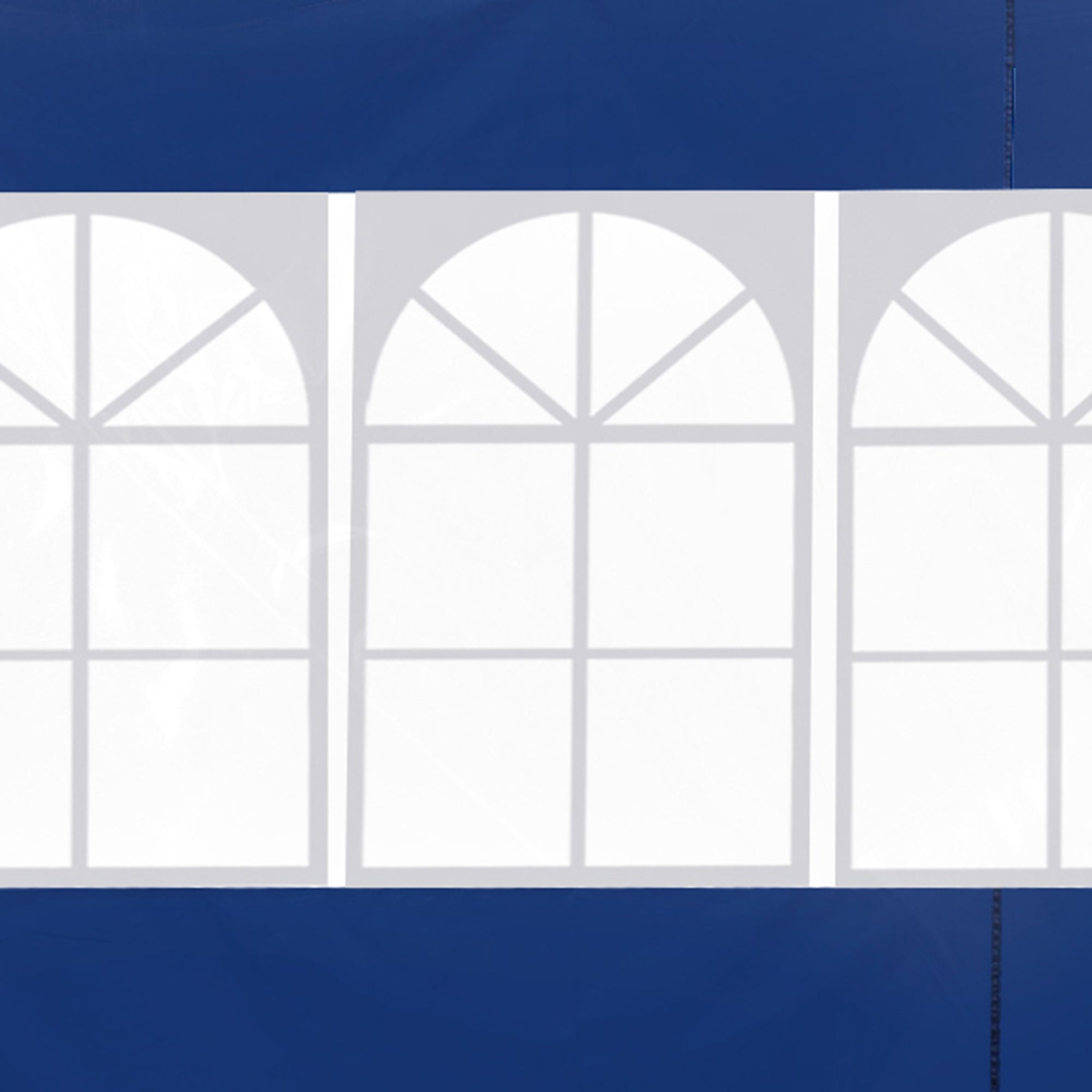 3m Gazebo Side Panel Wall with Window, Replaceable Blue