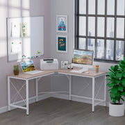 L-Shaped Corner Desk 150x150cm Home Office MDF Natural Color