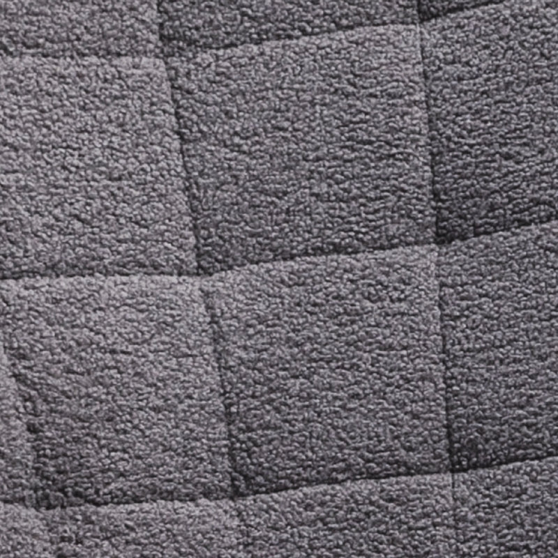 Berber Fleece Glider Rocker, Nursing Wingback Rocking Chair, Dark Grey