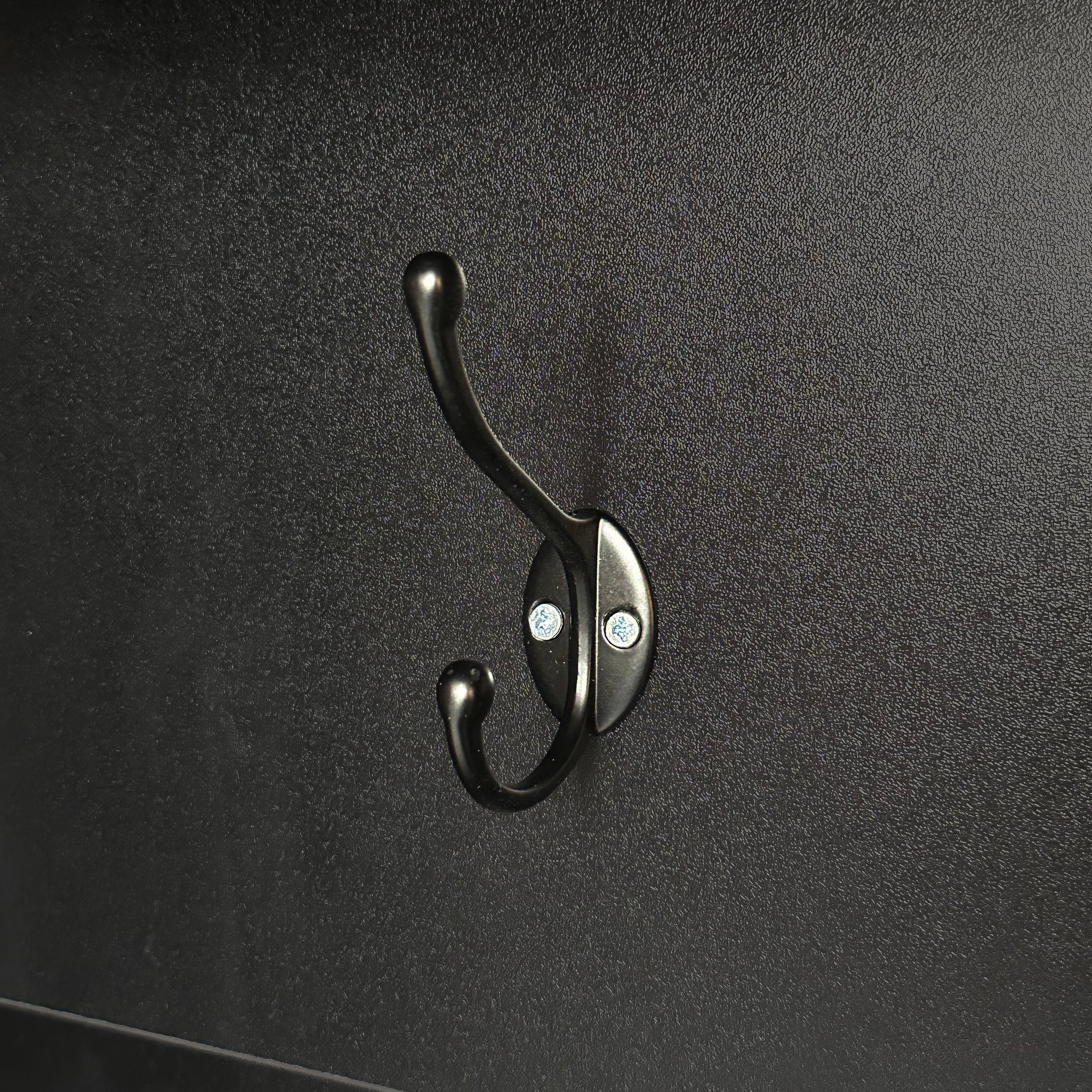 Wardrobe set with bench and shoe rack, multifunctional storage, black