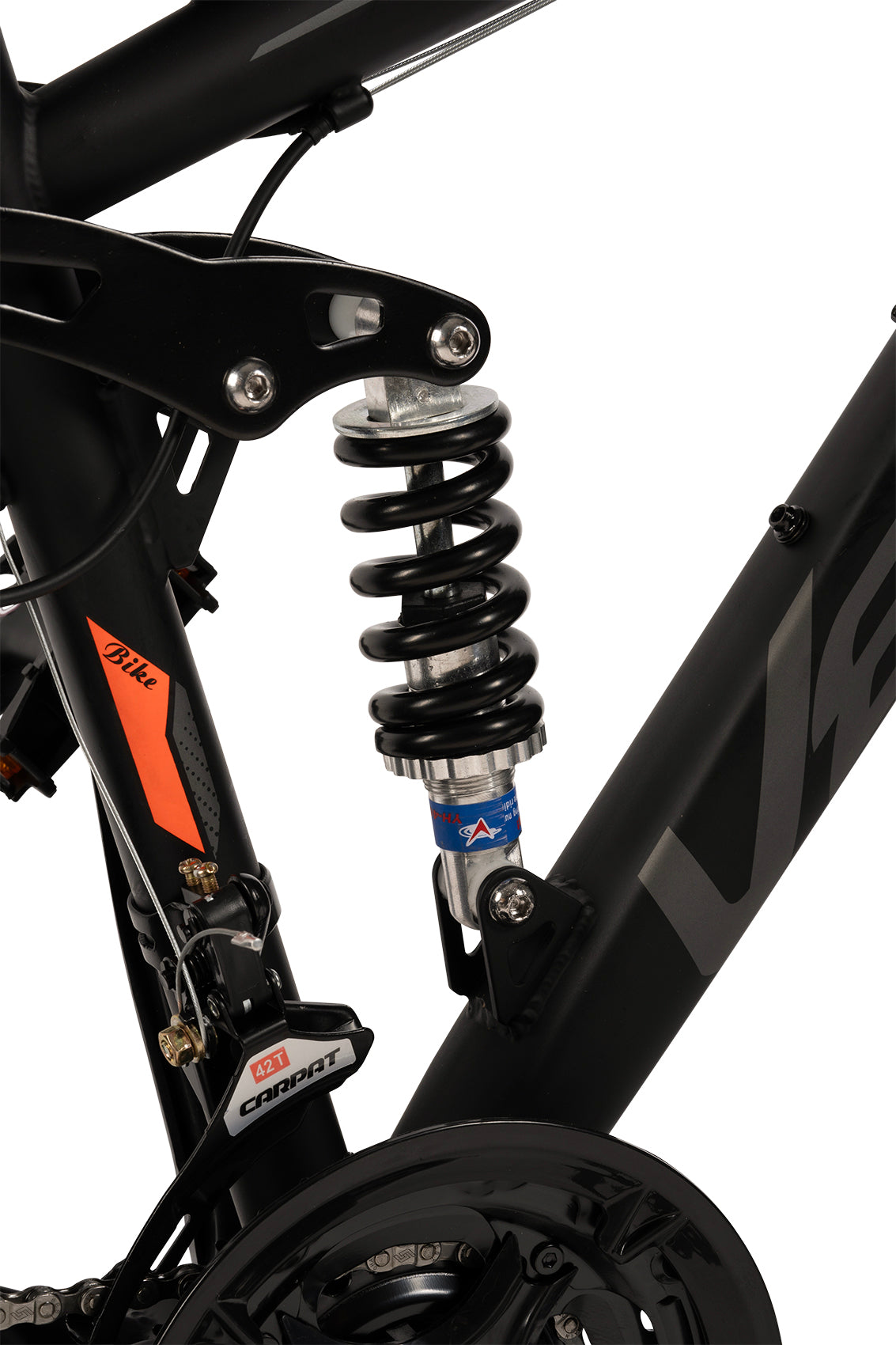 Velors Mountain Bike Full-Suspension 21-Speed Dual Disc Brakes 26-inch