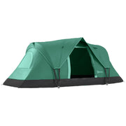 Camping Tent 5-6 Person Tunnel Dome 4.55x2.3x1.8m Polyester Army Green/Black