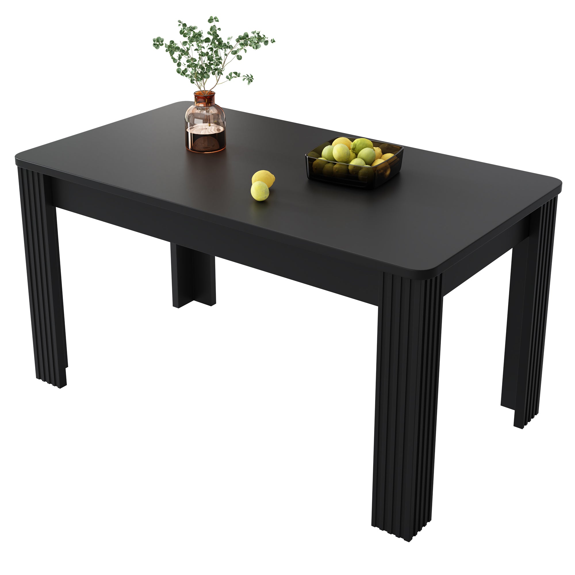 Dining Table Rectangular Modern Simple - Black