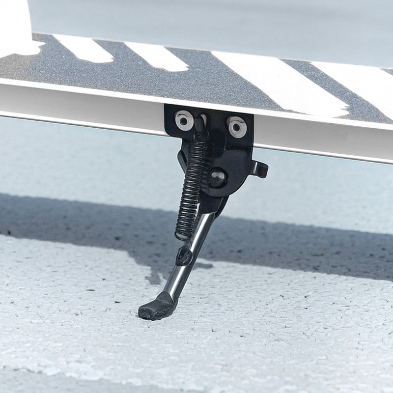 Children's Scooter with Double Brakes and Metal Frame, Foldable for Ages 3-8, White