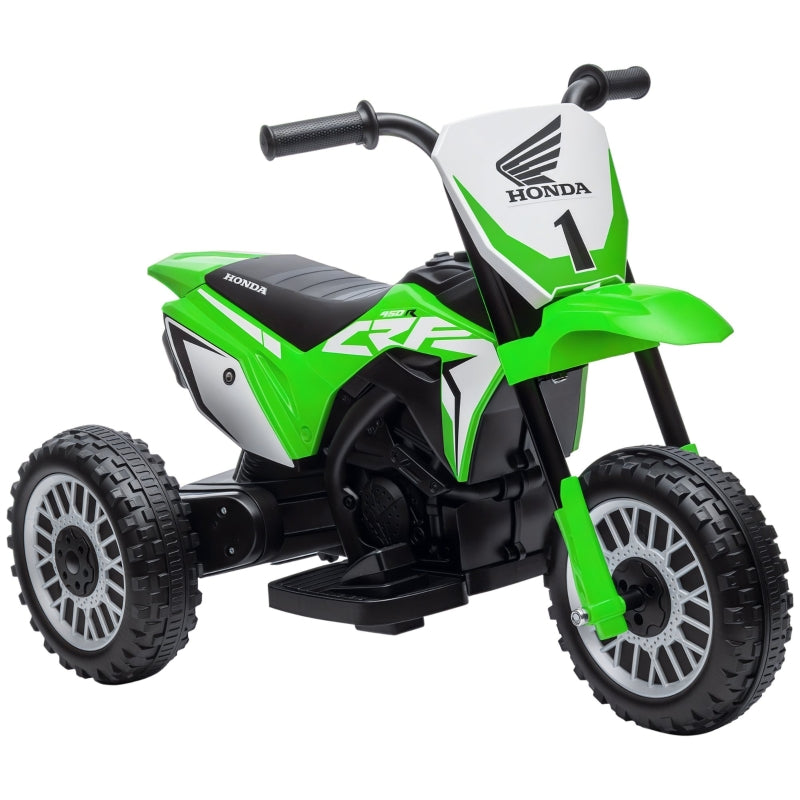 Honda electric children's motorcycle, 3 km/h, sound effects, for 18-36 months, green