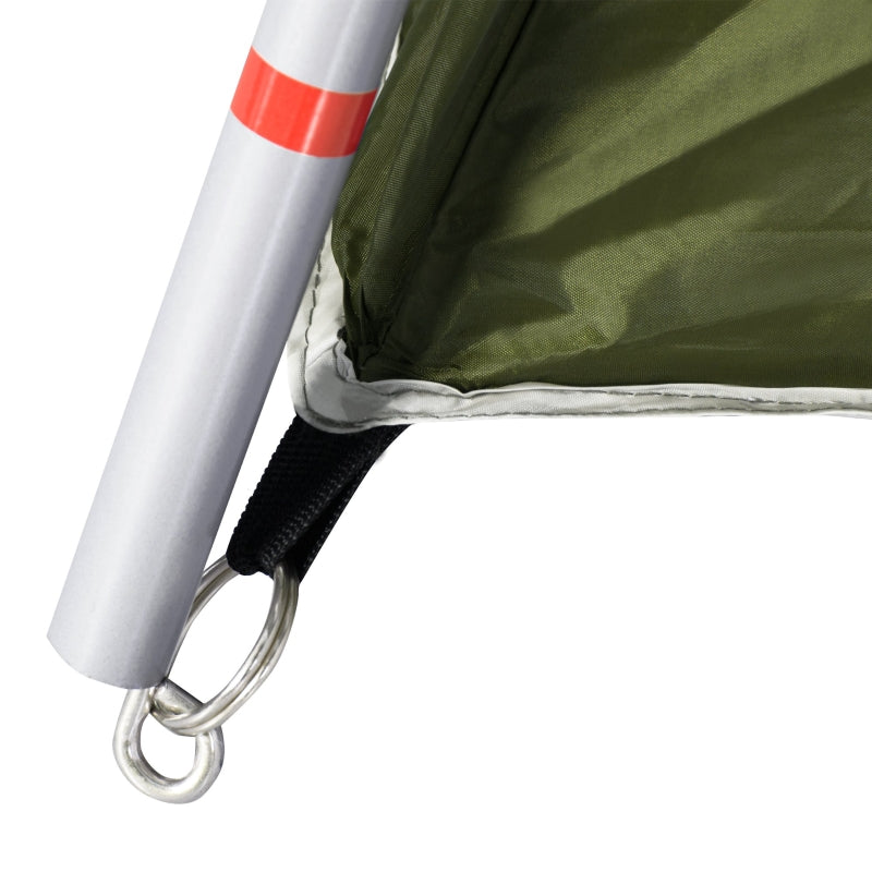 Camping Tent 4-8 Person 2 Room Large Mesh Windows Easy Set Up, Green