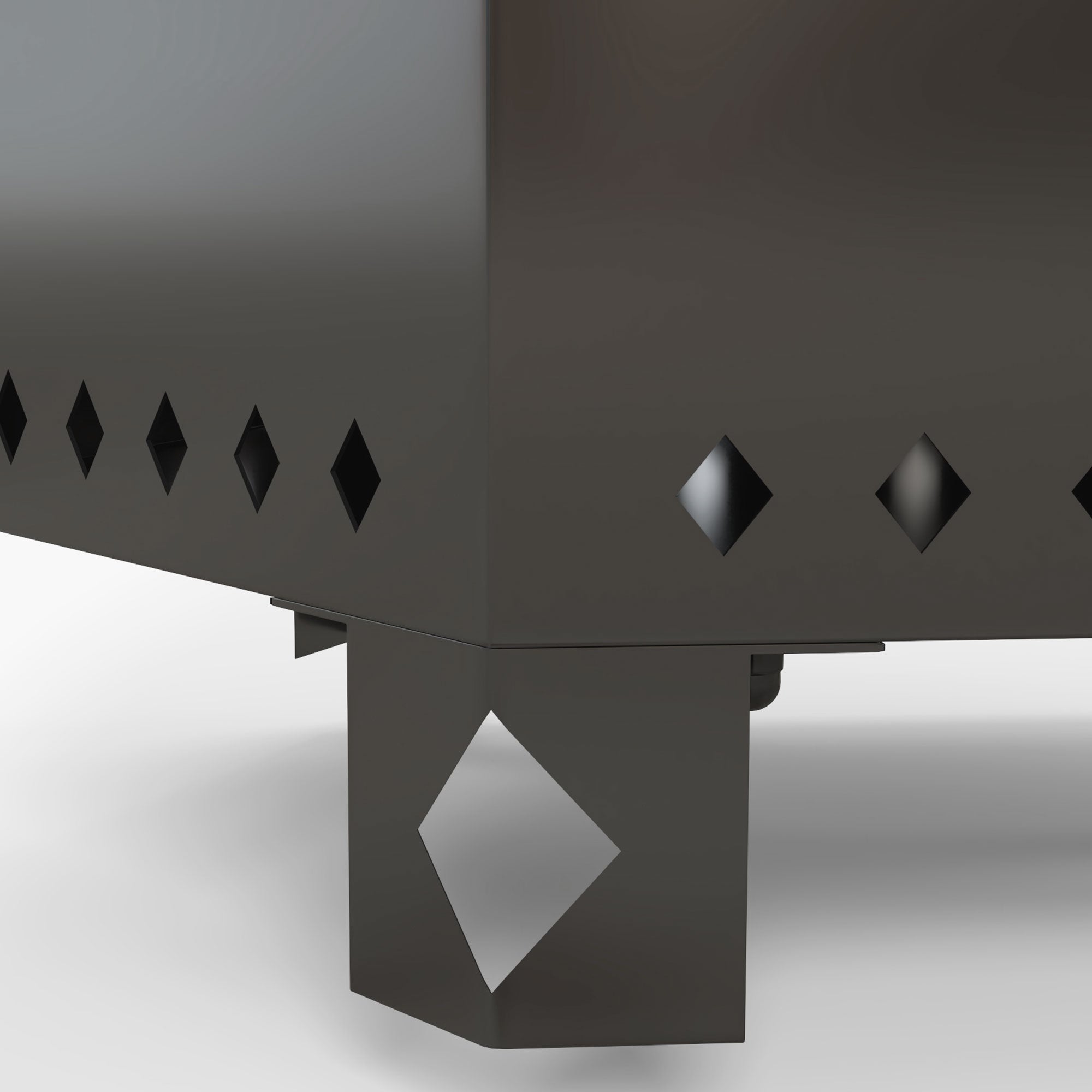 Smokeless Tabletop Fire Pit with Poker, Garden Camping Patio, Metal Black