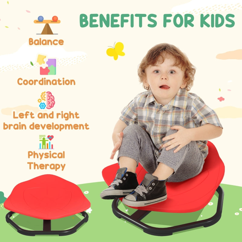 Sensory Spinning Chair, Coordination Balance Kids, Red