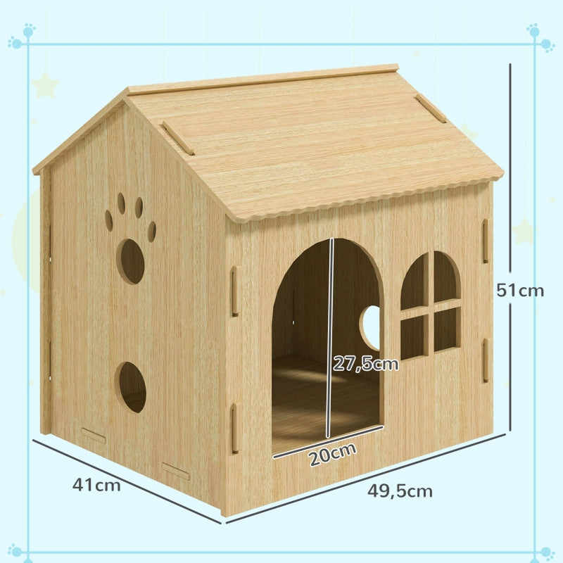 Indoor Dog/Cat House, Cute Design, MDF