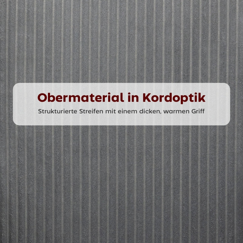 Dining Chair, Shell Shape Metal Legs, Corduroy Grey