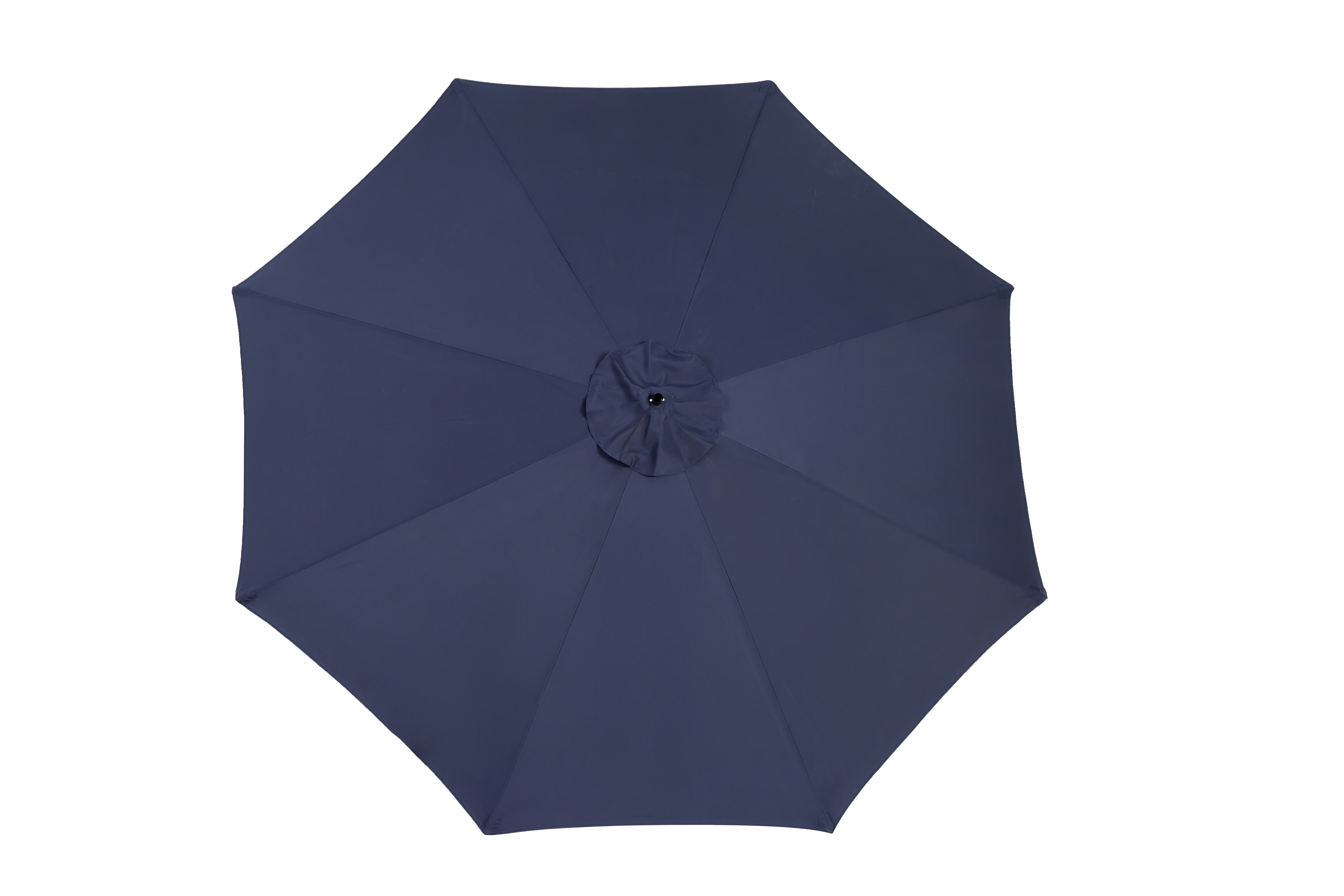 Outdoor Umbrella Rectangular 14.8 Ft Double Sided with Crank, Navy Blue