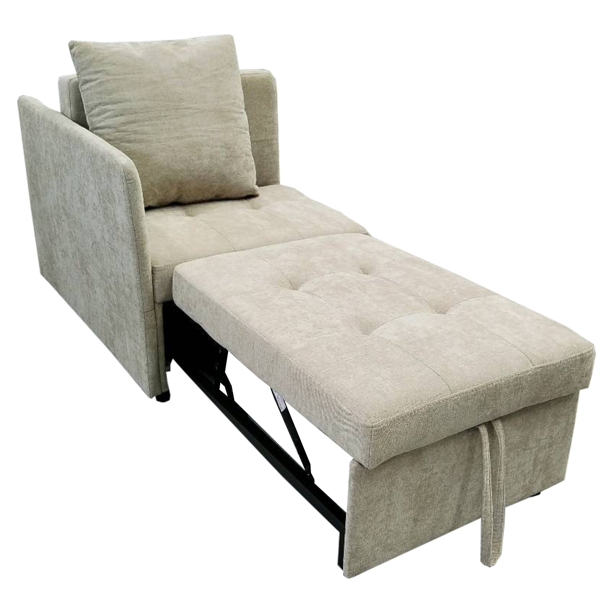 Sofa Bed, 3-in-1 Multifunctional Recliner, Linen Fabric