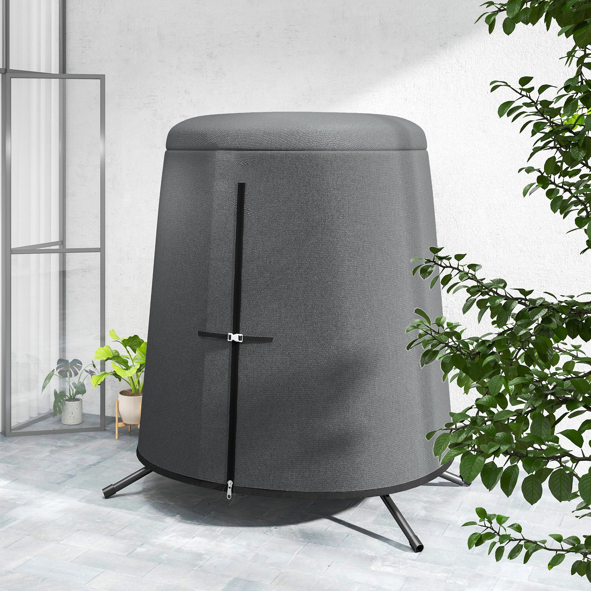 Hanging Egg Chair Protective Cover, 196 x 230 cm, Grey