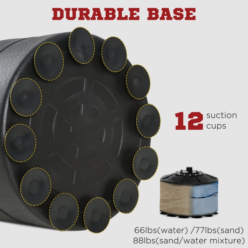 Adjustable Speed Bag Boxing Bag with Stand Reflex Bar Black