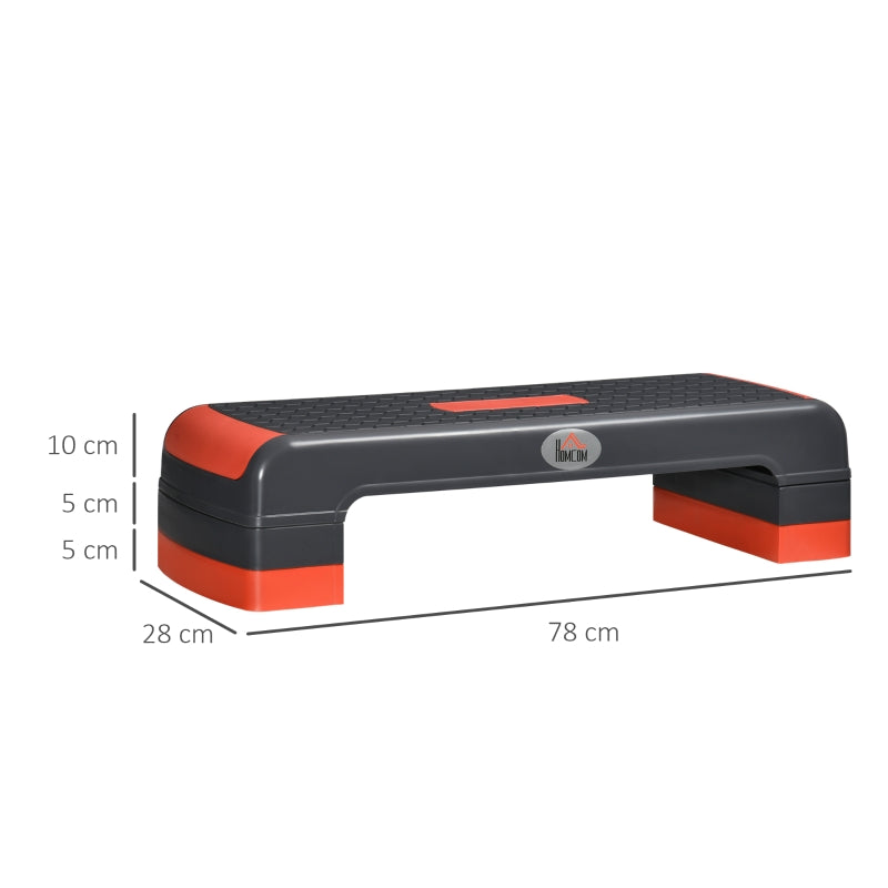 Stepper, Height-Adjustable Aerobic, Red + Black