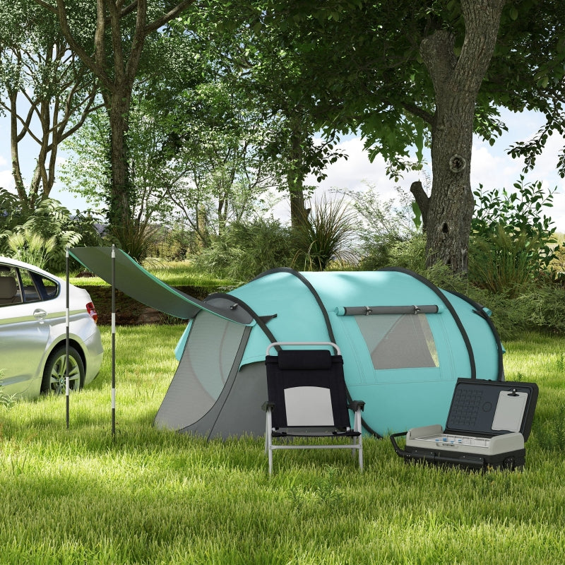 40L Car Refrigerator, Portable Compressor Cooler Box Fridge Freezer with LED Light, Foldable Handles, Cup Holders, 12/24V DC and 110-240V AC