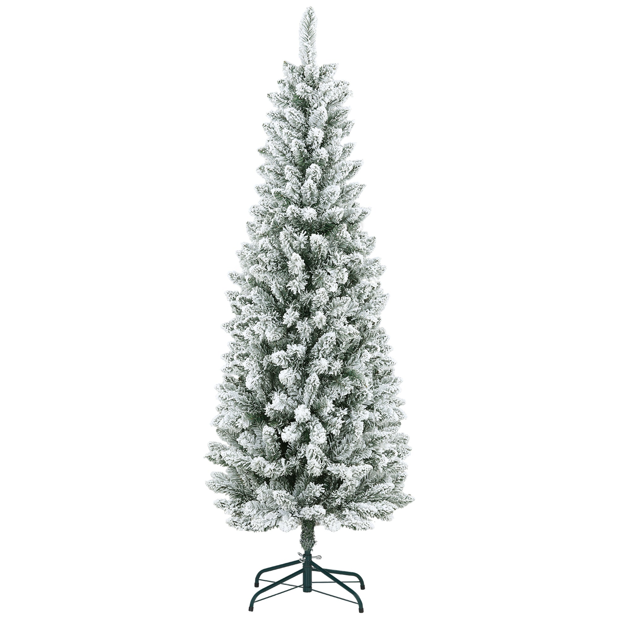 Artificial Christmas Tree, 180 cm with 479 tips and artificial snow, green