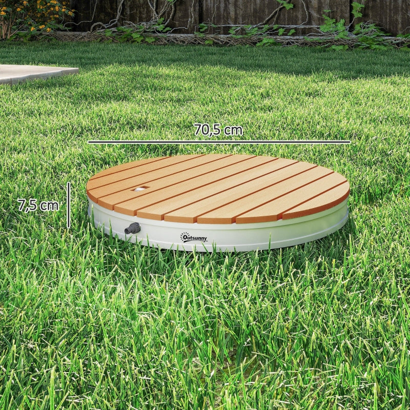 Floor Shower, Adjustable Fountain Height, Aluminum