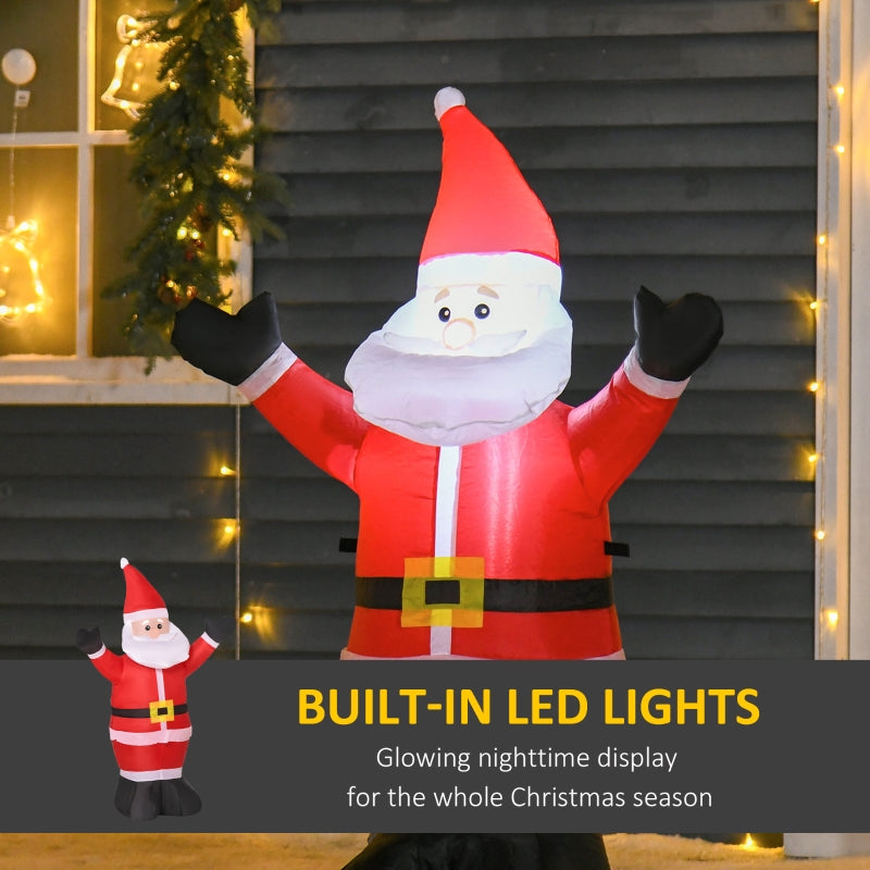 Inflatable Santa Claus 4ft LED Outdoor Decoration, Air Blown