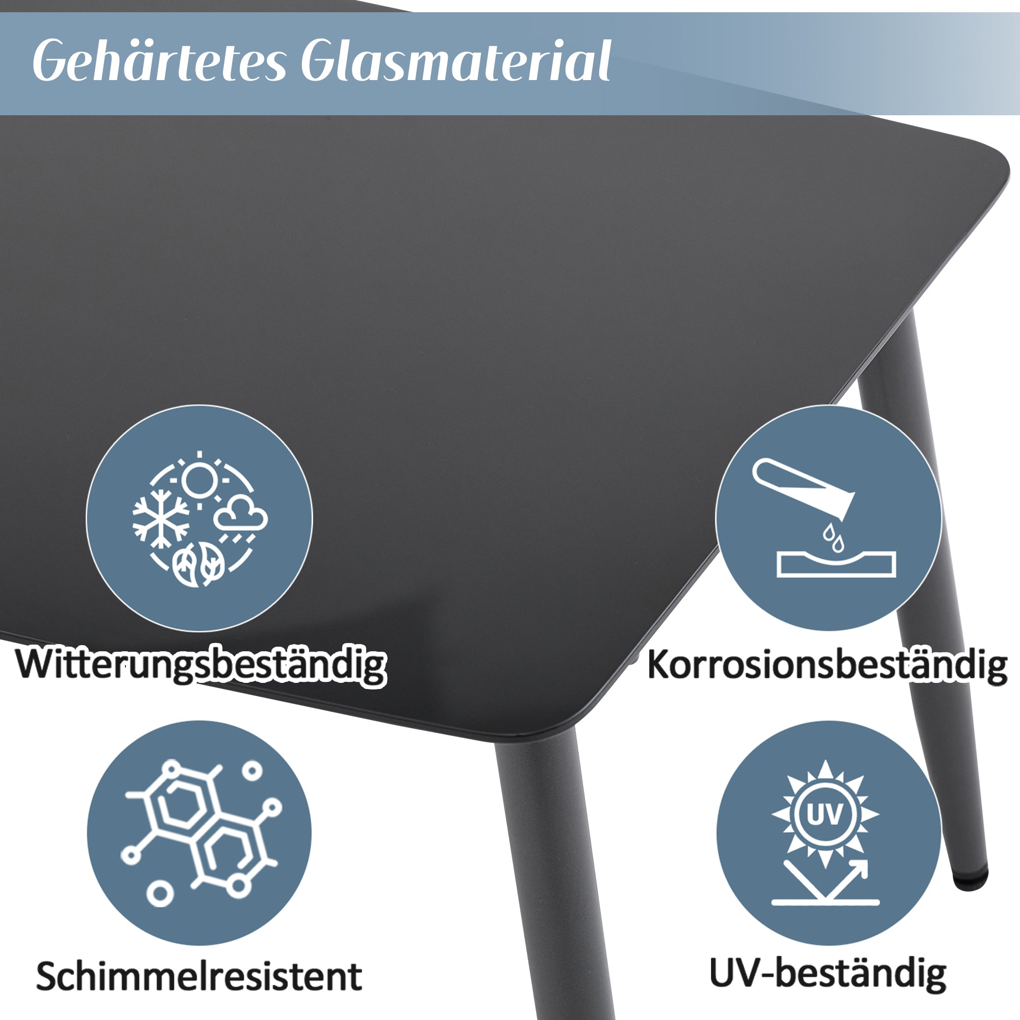 Garden Lounge Set with 2-Seater Sofa, 2 Armchairs and Coffee Table, Grey PE Rope and Steel