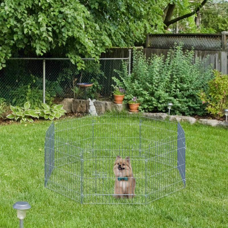 Free-Range Enclosure, 8-Part Puppy Playpen W63 x H60 cm
