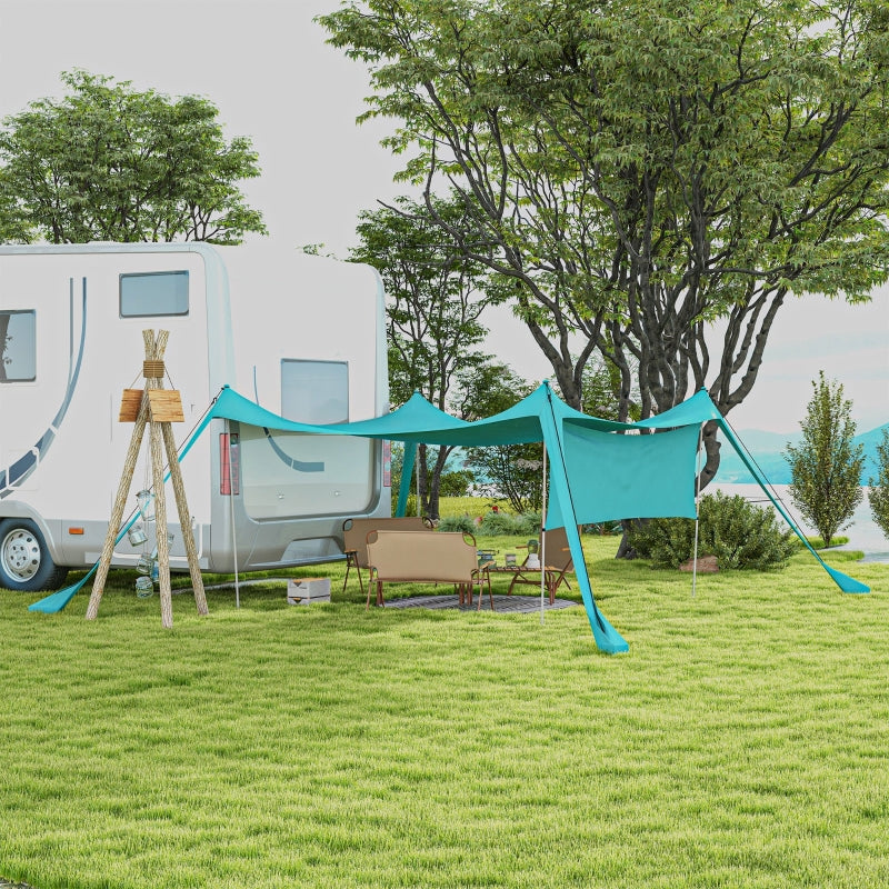 Beach Tent Event Shelter Detachable Sidewall Carry Bag, Sky Blue