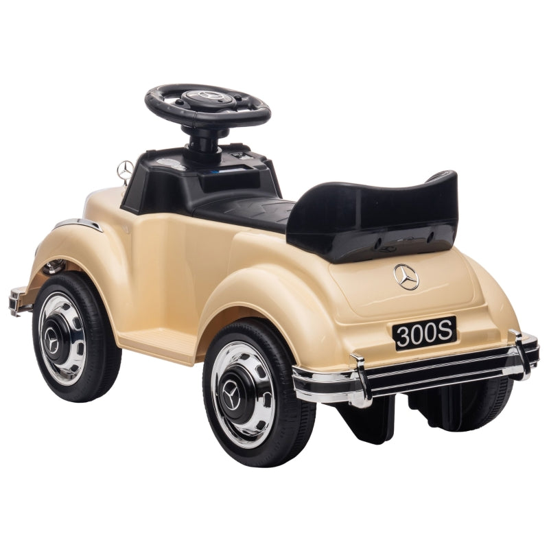 Mercedes Benz Design 300 S Ride-On Toy Car, Beige