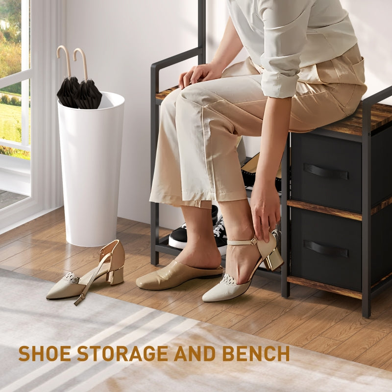 Hallway Tree, Industrial Multi-Use, Brown/Black