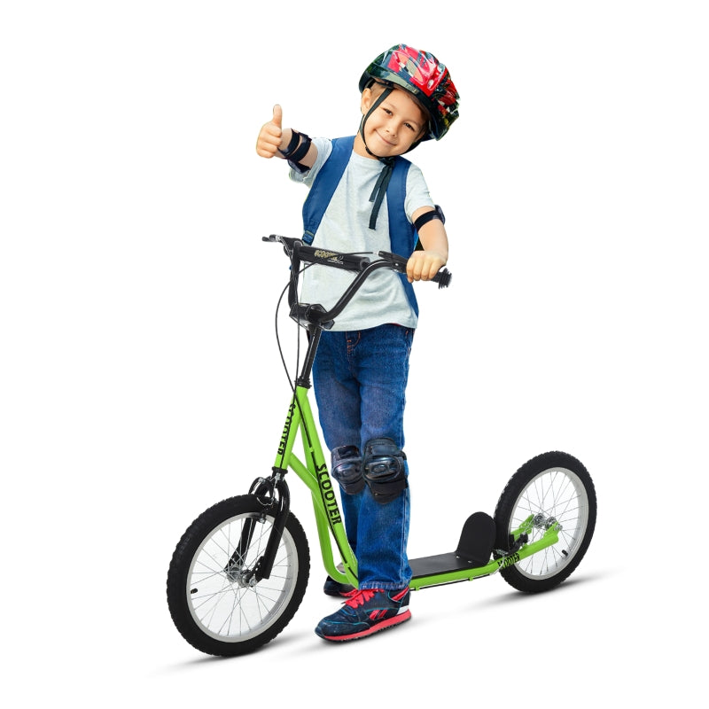Children's Scooter with Pneumatic Tires, Handbrake