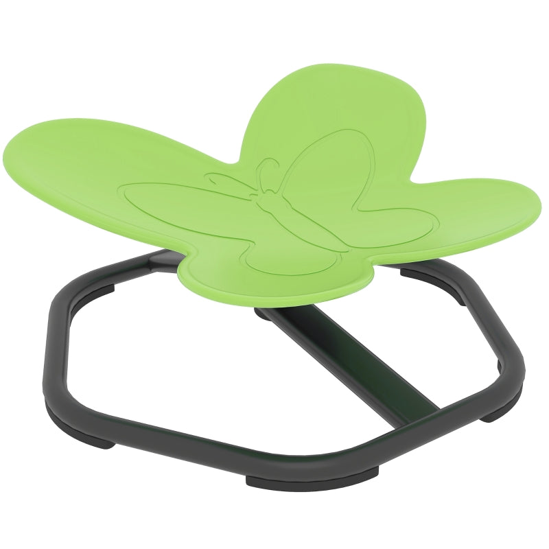 Butterfly-Shaped Swivel Chair, Sensory Spinning for Balance Training, Green