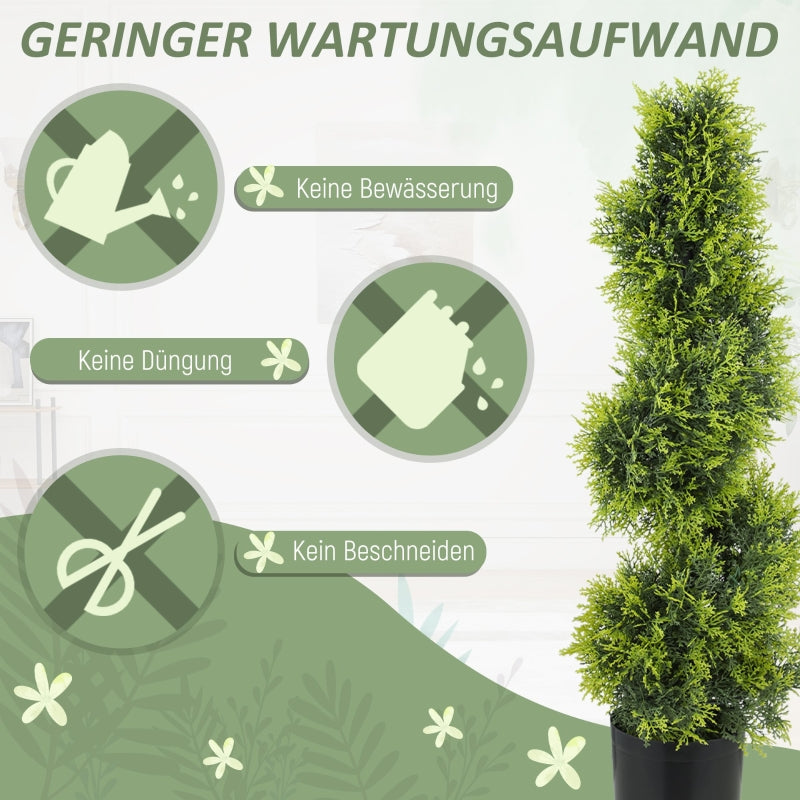 Artificial Cypress 90cm Spiral Shape Plant, Plastic