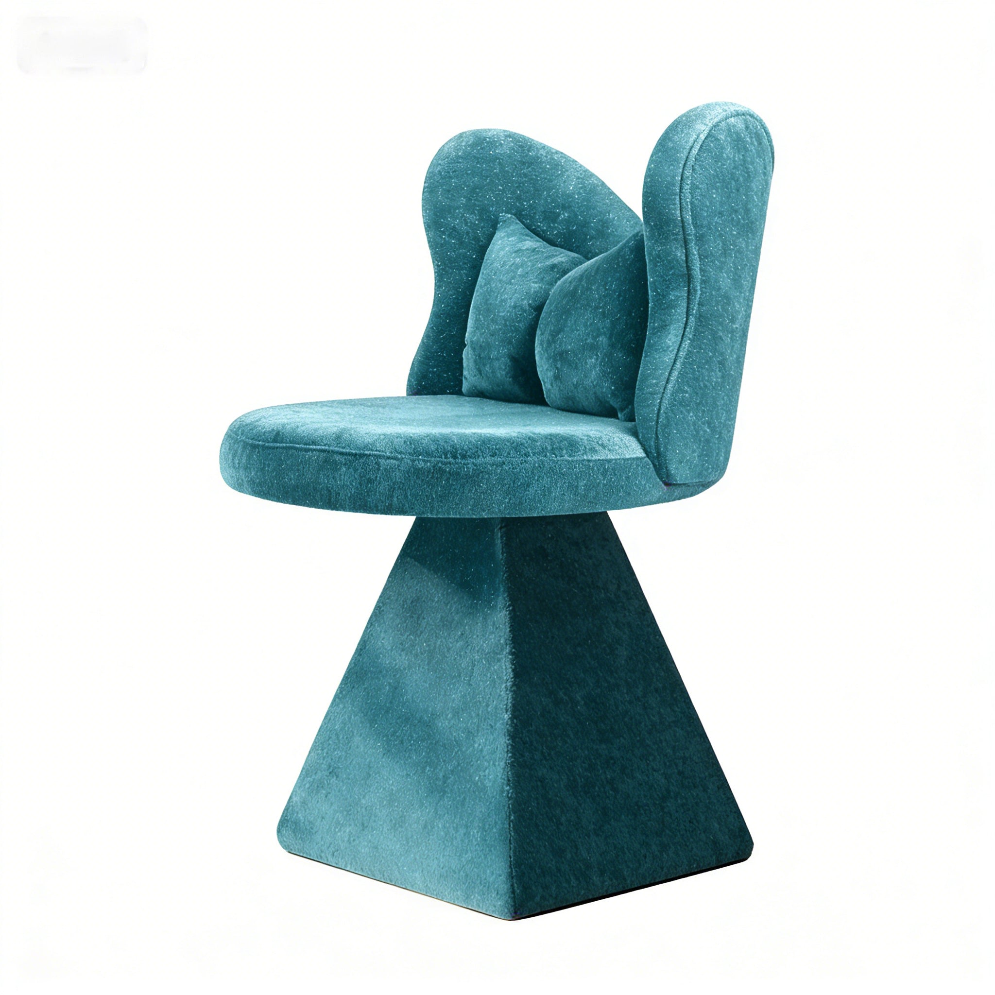 Vanity Chair Butterfly Backrest Swivel - Blue