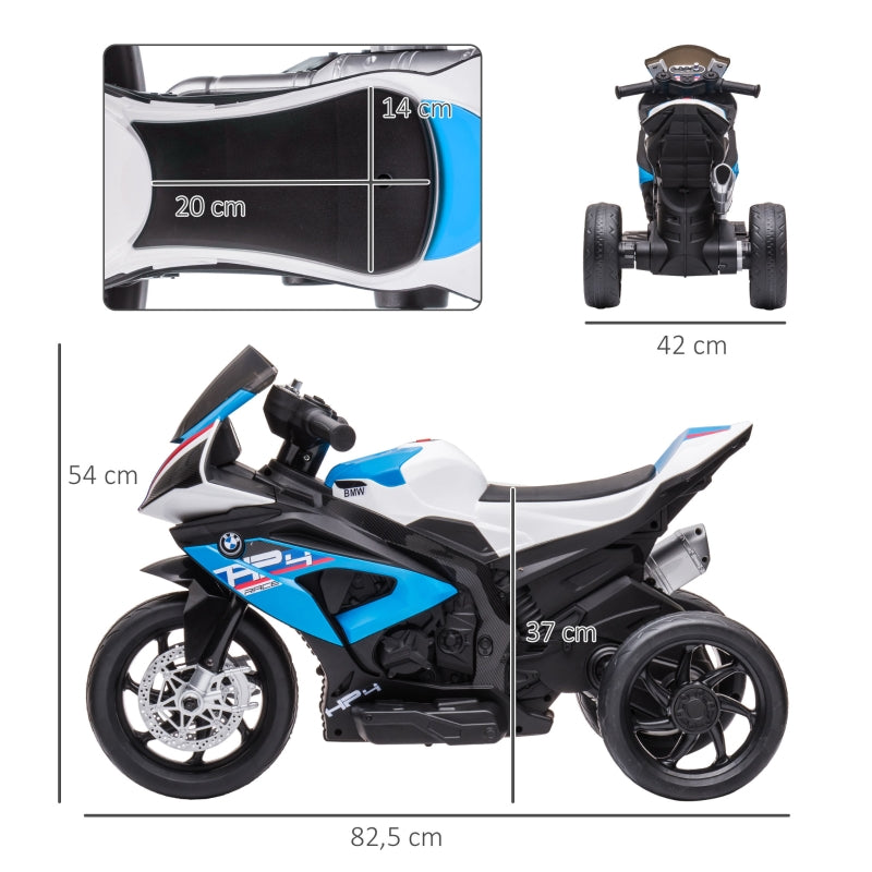 Children's Motorcycle, Electric, Headlights, 3 Music Modes, Blue