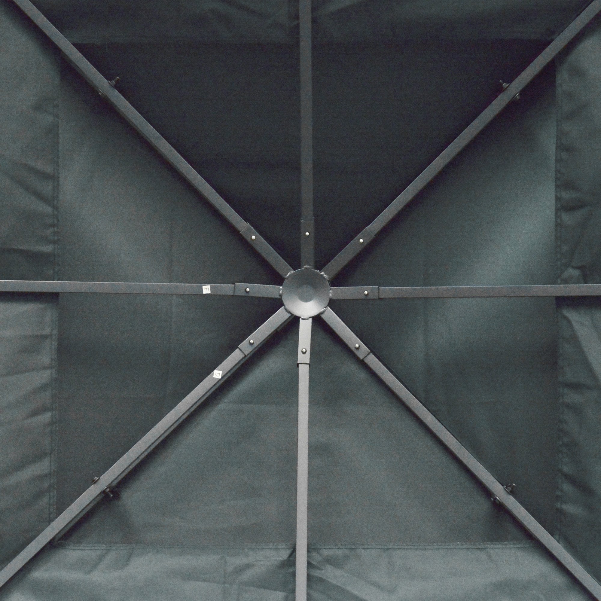 Replacement Roof for 3x3m Gazebo/Tent, Polyester Charcoal Grey