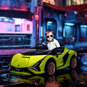 Lamborghini Sian 12V Electric Ride On Car with Remote Control, Green