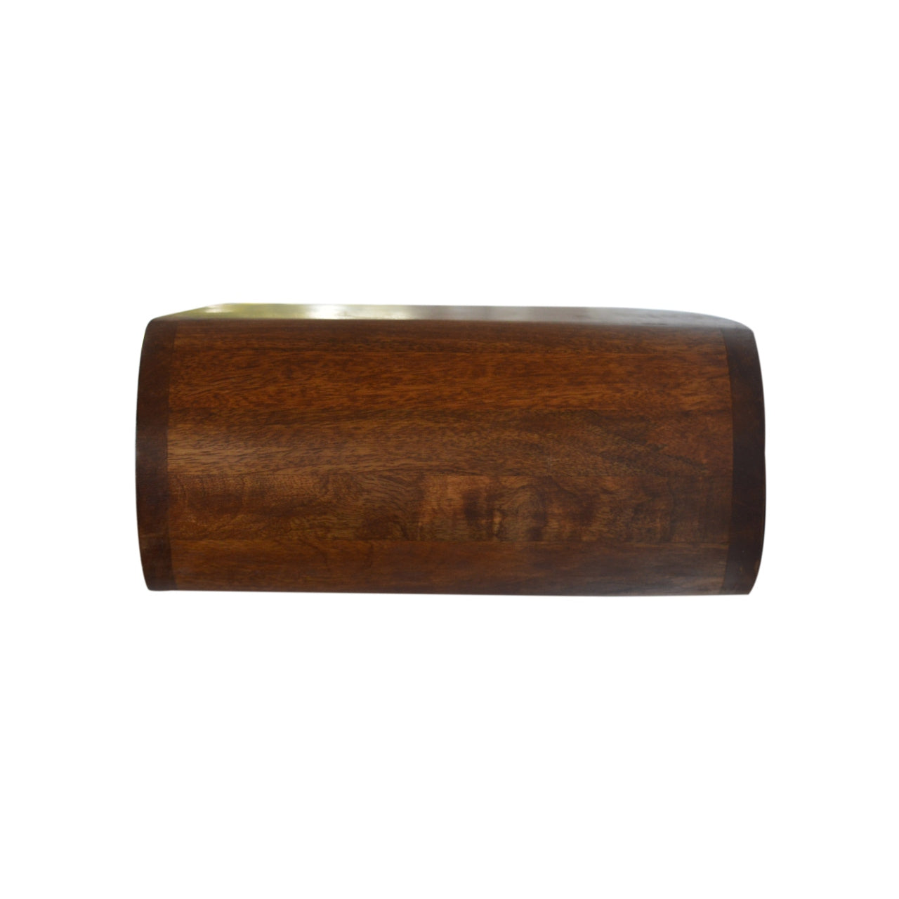 Bedside, Wall Mounted Round 1 Drawer, Solid Wood Brown