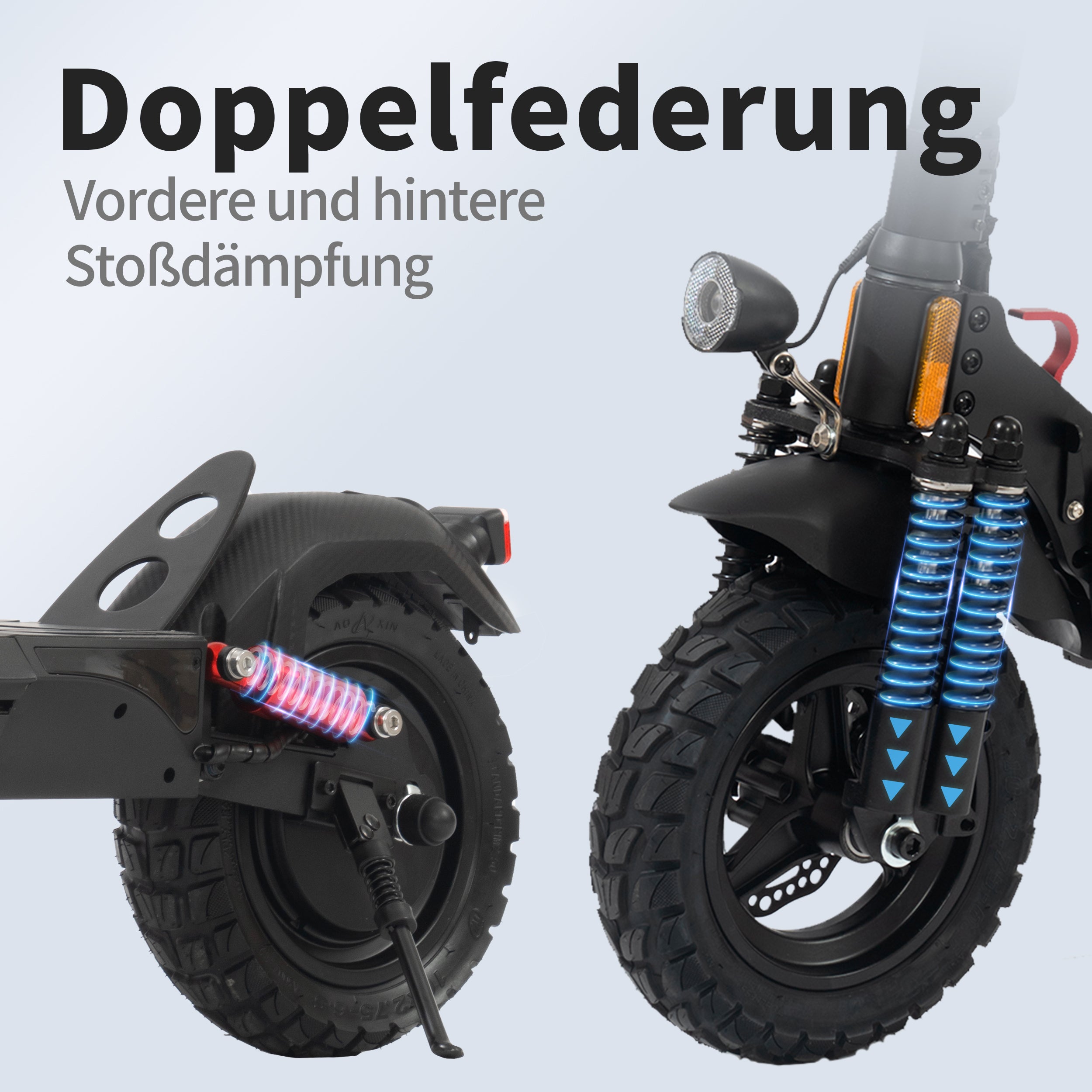 10-Inch E-Scooter with ABE, 60km Range, 500W, Foldable, Road Approved